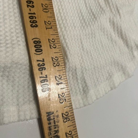 Free People Ivory Blouse with Navy Embroidery Size Medium - Picture 8 of 9